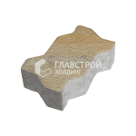 Тротуарная плитка Зигзаг, особая серия на камне, 6 см