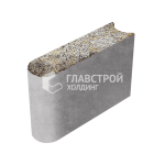 Бордюрный камень БРШ 50.20.8, агат-желтый с мраморной крошкой