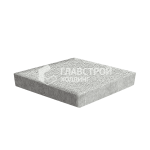 Тротуарная плитка Ромб 3Д, белая на камне, 6 см