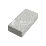 Тротуарная плитка Прямоугольник 10х20х4 см, белая на камне