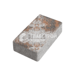 Тротуарная плитка Брусчатка, сомон на камне, 4 см